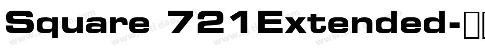 Square 721Extended字体转换